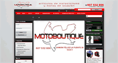Desktop Screenshot of motoboutique.es
